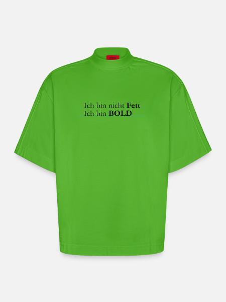ich bin bold - Heavyweight Oversized Organic Boxy T-Shirt Made in EU - Apple Neon