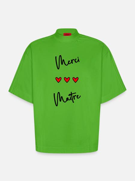 MASTER. MASTER - Heavyweight Oversized Organic Boxy T-Shirt Made in EU - Apple Neon