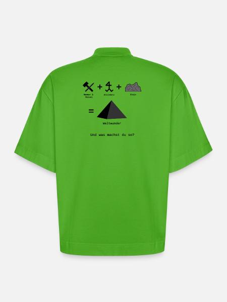 Weltwunder - Heavyweight Oversized Organic Boxy T-Shirt Made in EU - Apple Neon