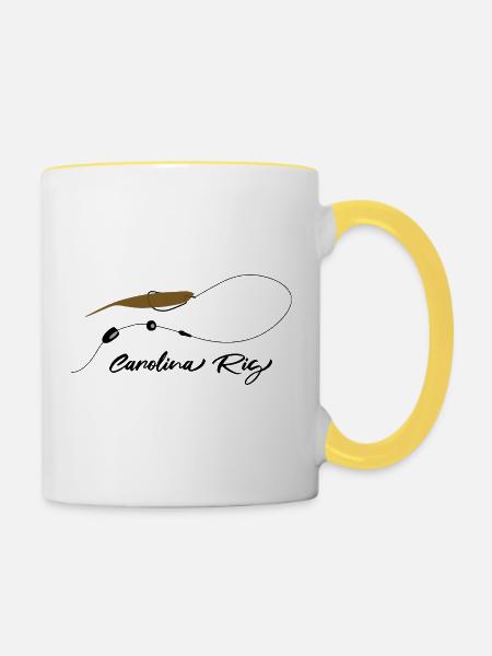 Carolina Rig - Tasse zweifarbig - Weiß/Gelb