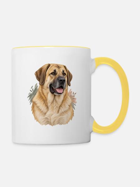 Sarabi - Tasse zweifarbig - Weiß/Gelb