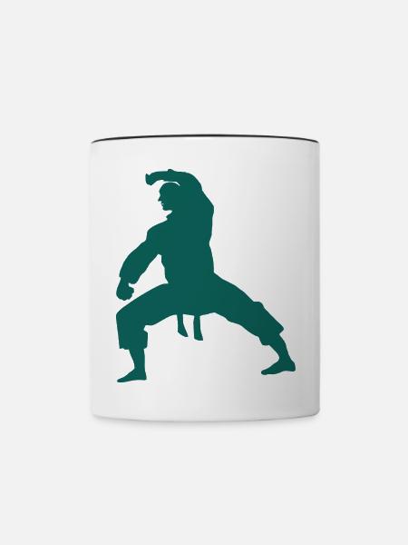 kaempfer - Tasse zweifarbig - Weiß/Schwarz