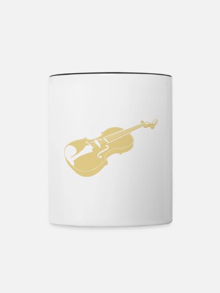 Bratsche - Tasse zweifarbig - Weiß/Schwarz
