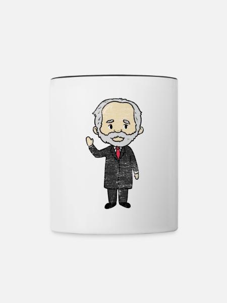 Meisterhafter Tschaikowsky Komponist - Tasse zweifarbig - Weiß/Schwarz