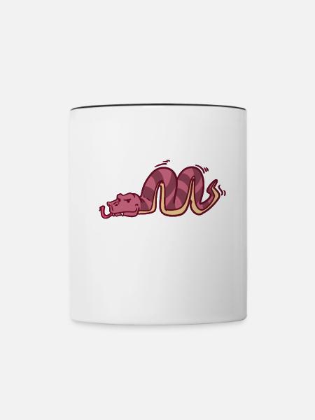 Geheimnisvolle Python Urwaldbewohner - Tasse zweifarbig - Weiß/Schwarz