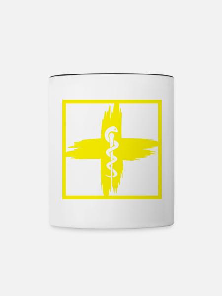 Sama Natter - Tasse zweifarbig - Weiß/Schwarz