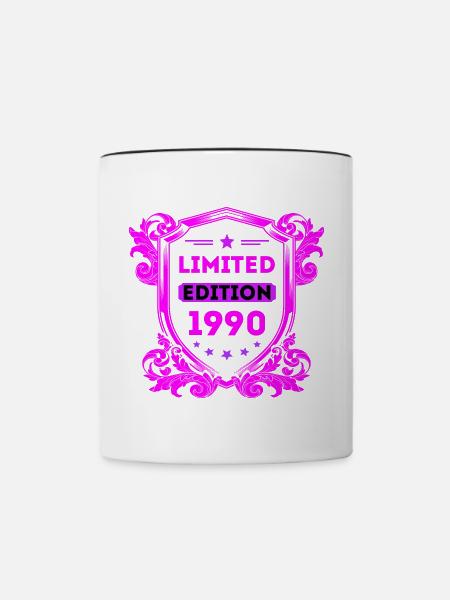 1990 - Tasse zweifarbig - Weiß/Schwarz