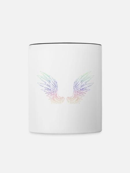 Rainbow wings - Tasse zweifarbig - Weiß/Schwarz