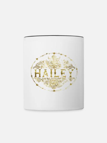 Hailey - Tasse zweifarbig - Weiß/Schwarz