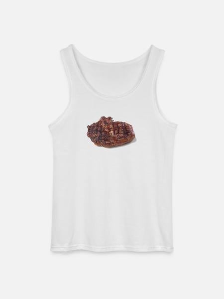 Steak - Débardeur Gildan Homme - blanc