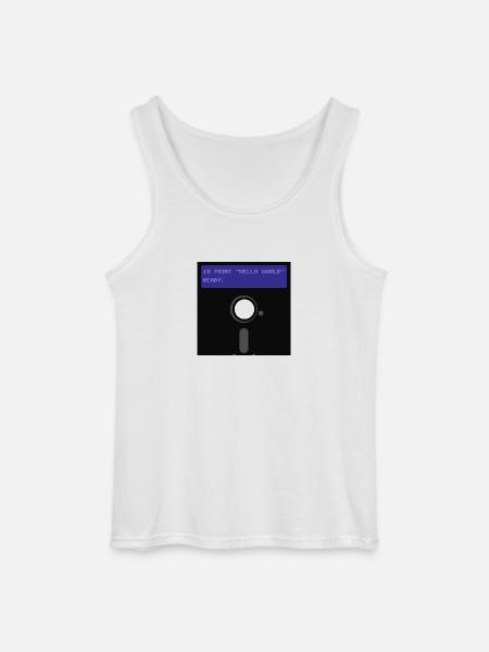 floppy disk - Gildan Men’s Tank Top - white