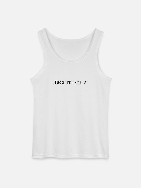 sudo rm rf - Gildan Männer Tank Top - Weiß