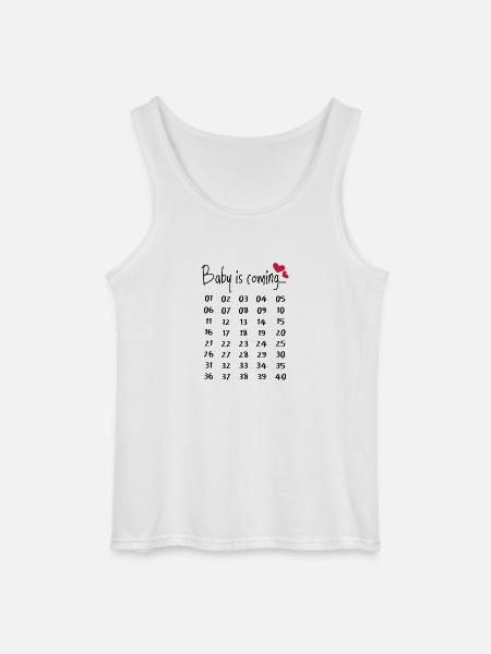 Sjov graviditet gravid gave forældre - Gildan tanktop til mænd - hvid