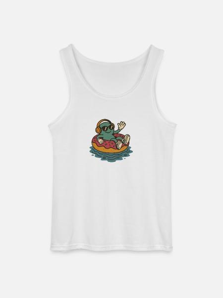 Pool-Day - Gildan Männer Tank Top - Weiß