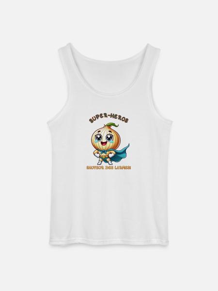 Superhero - Savior of Tears - Gildan Men’s Tank Top - white