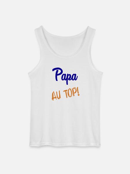 DAD - Gildan Men’s Tank Top - white