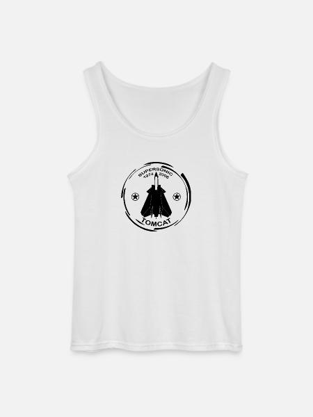 Plane F14 Tomcat - Gildan Men’s Tank Top - white