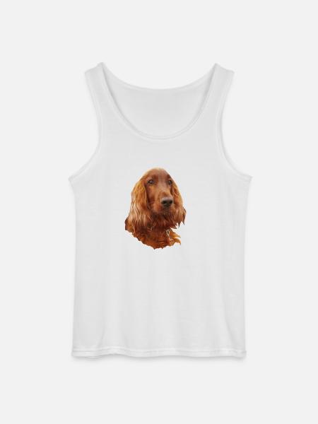 Irish Setter Red - Gildan Männer Tank Top - Weiß