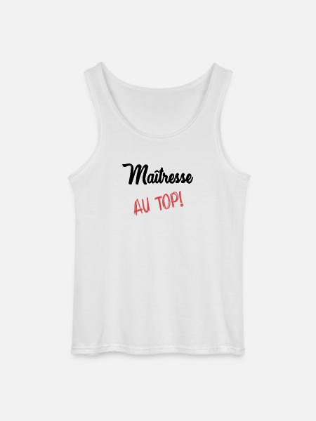 MISTRESS - Gildan Men’s Tank Top - white