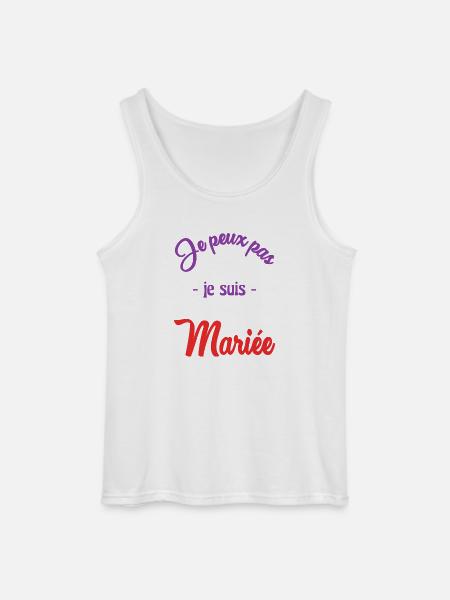 MARIEE. FUTURE MARIEE - Débardeur Gildan Homme - blanc