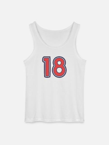 18. 18 YEARS OLD - Gildan Men’s Tank Top - white