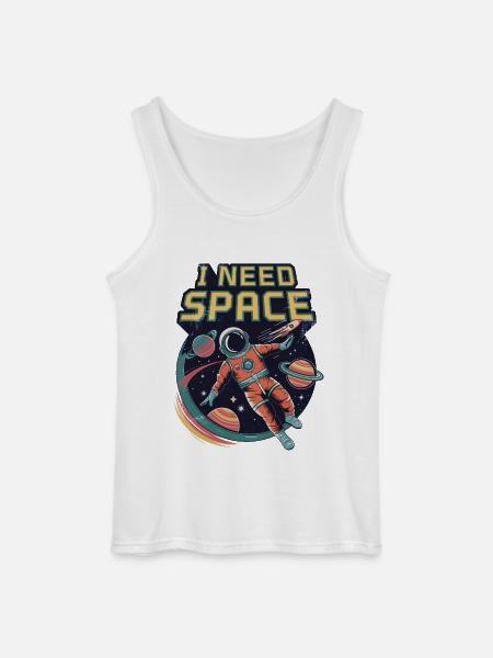 I Need Space - Gildan Men’s Tank Top - white