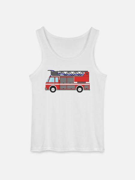 Fire engine Fire engine - Gildan Men’s Tank Top - white