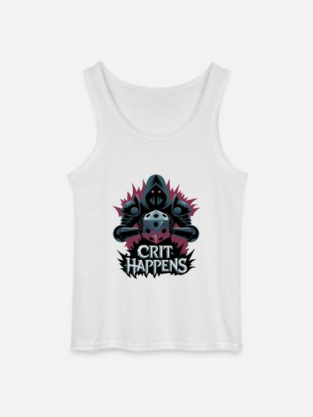 Crit Happens - Gildan Men’s Tank Top - white