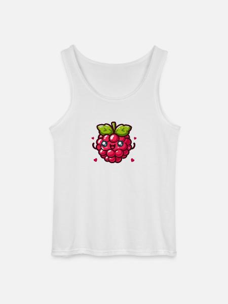 Love Raspberry - Gildan Men’s Tank Top - white