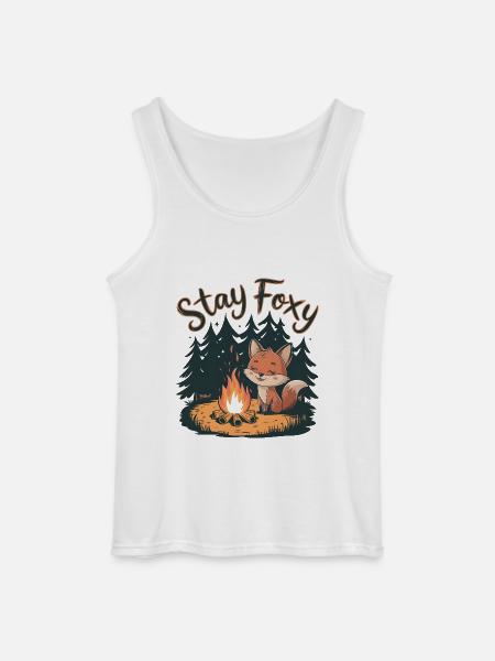 Bleib fuchsig - Gildan Männer Tank Top - Weiß