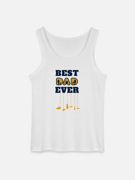 best dad ever - Gildan Men’s Tank Top - white