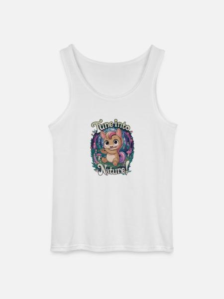 Tune Into Nature! - Gildan Men’s Tank Top - white