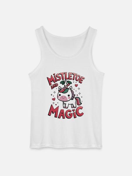 Mistletoe And Magic - Gildan Men’s Tank Top - white