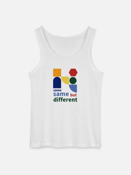 same same but different - Gildan Männer Tank Top - Weiß