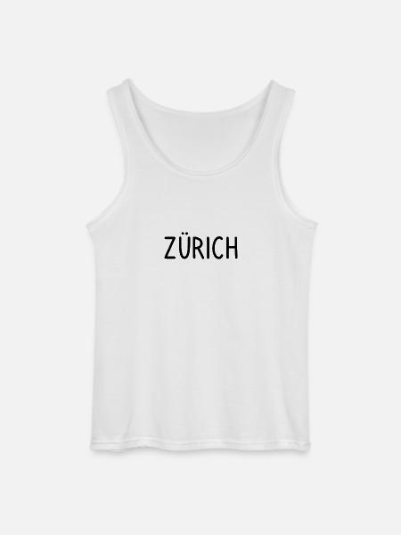 Zurich - Gildan Men’s Tank Top - white