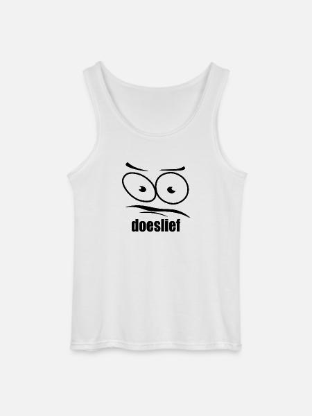 doeslief flehende Augen mit Fragezeichen-Blick - Gildan Männer Tank Top - Weiß