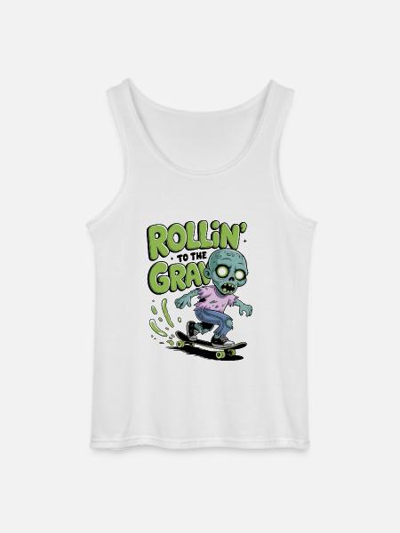 Rollin zum Grab - Gildan Männer Tank Top - Weiß