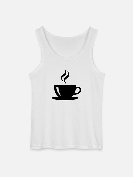 Kaffeetasse - Gildan Männer Tank Top - Weiß