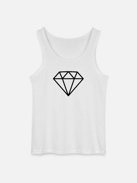 Diamant - Gildan Männer Tank Top - Weiß