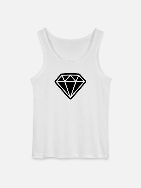 Icône de diamant - Débardeur Gildan Homme - blanc