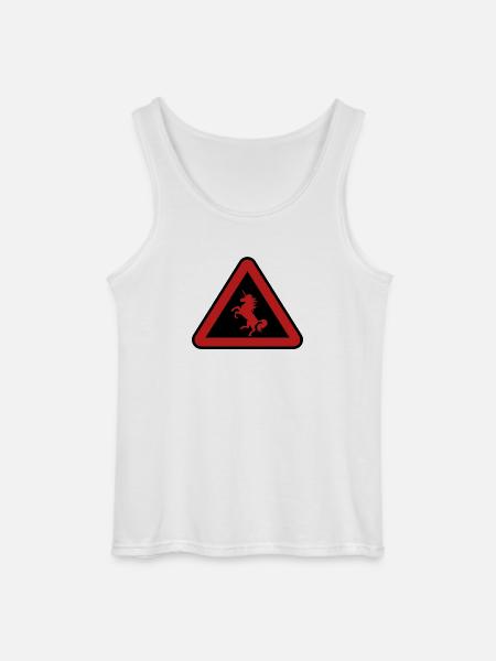 Achtung Einhorn, Gefahr - Gildan Männer Tank Top - Weiß