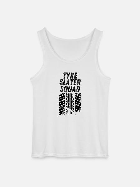 Tyre Slayer Squad - Gildan Men’s Tank Top - white