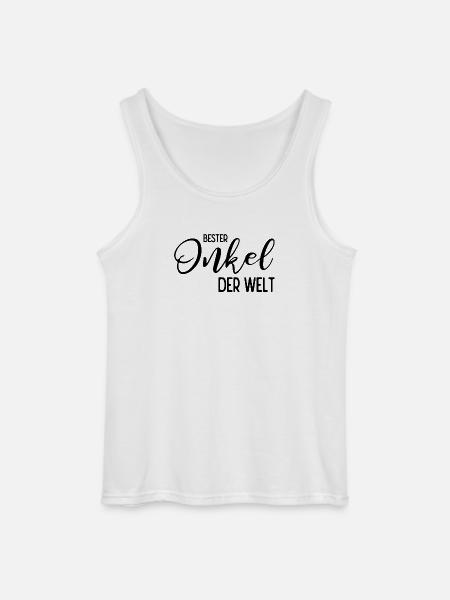 Bester Onkel der Welt - Gildan Männer Tank Top - Weiß