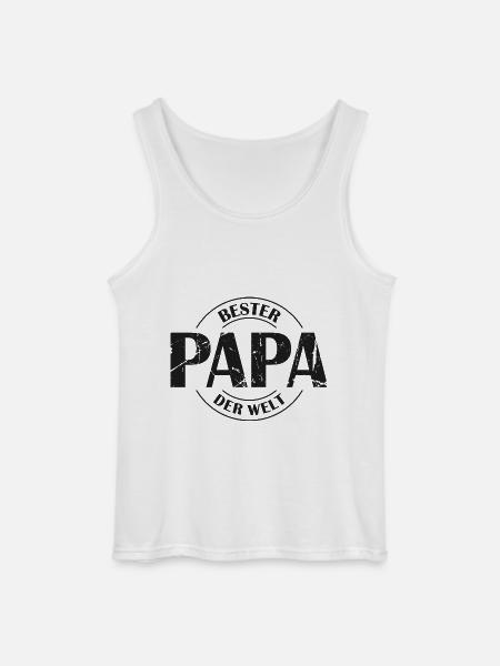 Bester Papa der Welt - Gildan Männer Tank Top - Weiß