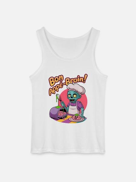 Bon Appé-brain! - Gildan Men’s Tank Top - white