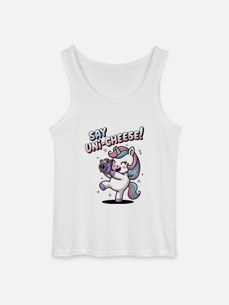 Say Uni-Cheese! - Gildan Men’s Tank Top - white