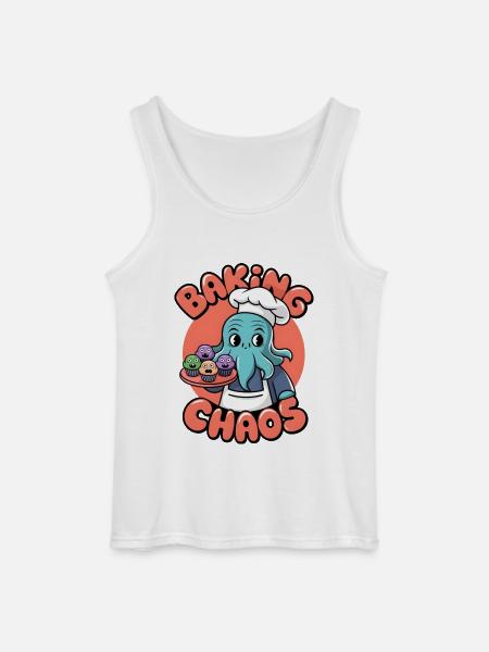 Baking Chaos - Gildan Men’s Tank Top - white
