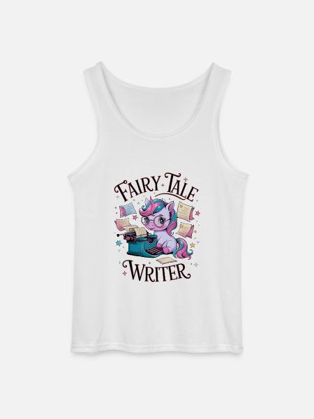 Fairy Tale Writer - Gildan Men’s Tank Top - white
