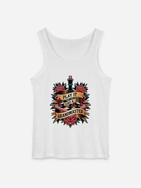 Play It Like A Grandmaster - Gildan Men’s Tank Top - white