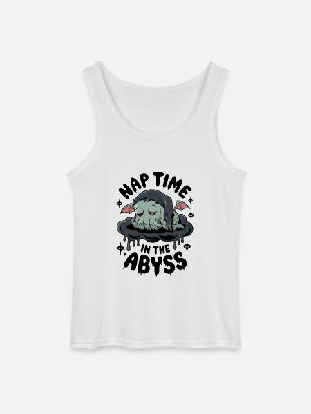 Nap Time In The Abyss - Gildan Men’s Tank Top - white